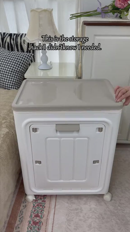 Portable Rolling Laundry Basket, Breathable Mesh & Odor‑Proof, Wheeled Clothes Storage Container with Cover