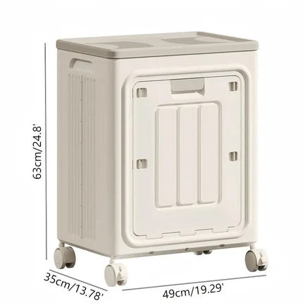 Portable Rolling Laundry Basket, Breathable Mesh & Odor‑Proof, Wheeled Clothes Storage Container with Cover
