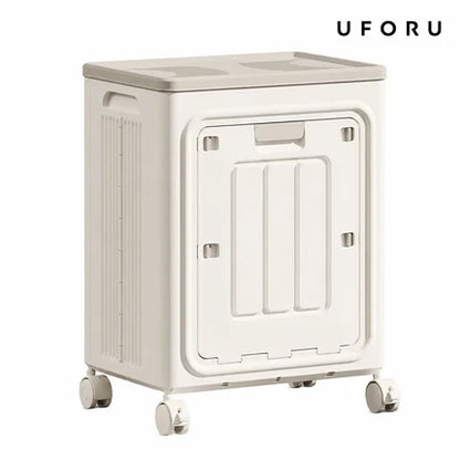 Portable Rolling Laundry Basket, Breathable Mesh & Odor‑Proof, Wheeled Clothes Storage Container with Cover