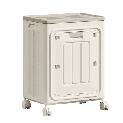 Portable Rolling Laundry Basket, Breathable Mesh & Odor‑Proof, Wheeled Clothes Storage Container with Cover