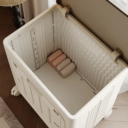 Portable Rolling Laundry Basket, Breathable Mesh & Odor‑Proof, Wheeled Clothes Storage Container with Cover