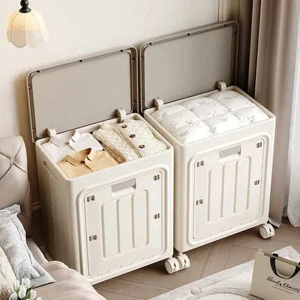 Portable Rolling Laundry Basket, Breathable Mesh & Odor‑Proof, Wheeled Clothes Storage Container with Cover